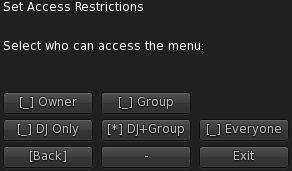 Access Menu